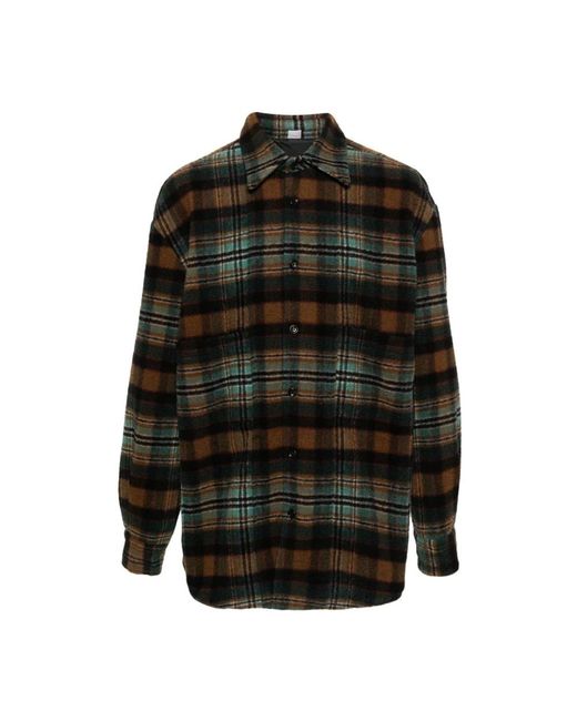 Winnie NY Jassen ,Veelkleurig Check Shirt Jas in het Black voor heren