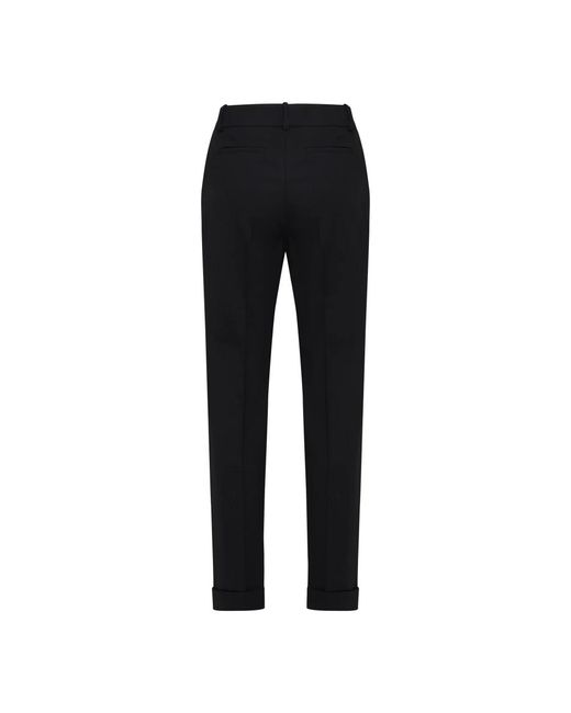 P.A.R.O.S.H. Black Slim-Fit Trousers