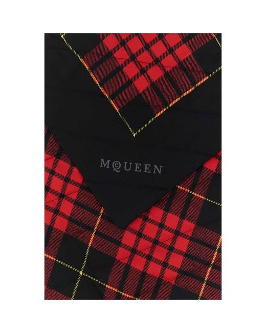 McQueen Red Winter Scarves