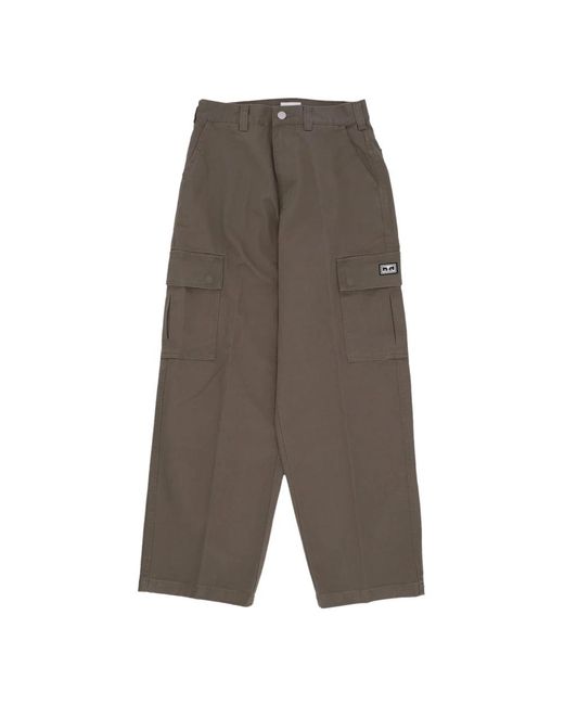 Obey Gray Wide Trousers