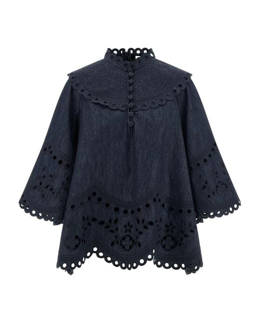 Zimmermann Blue Denim Shirts
