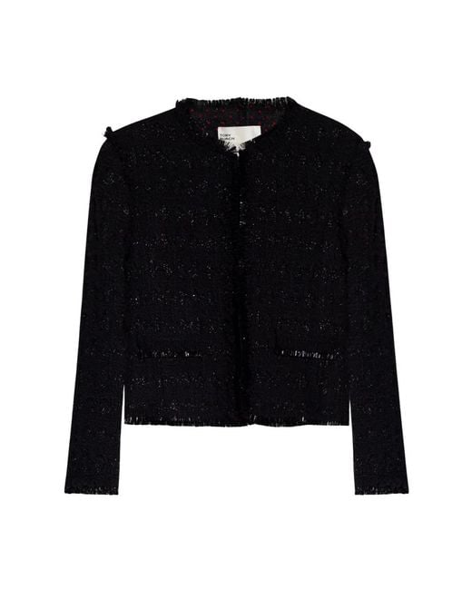 Tory Burch Black Tweed Jackets