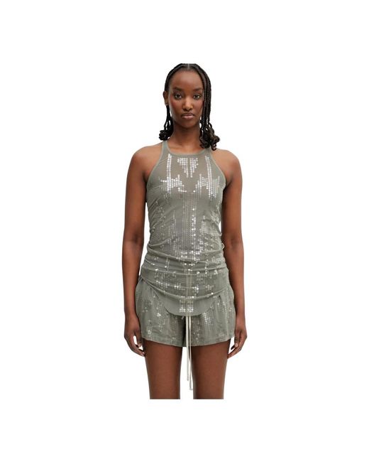 Rick Owens Green Basic Trägerbluse