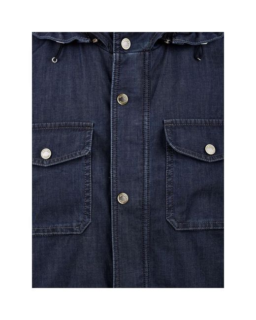 Denim Jackets Moorer pour homme en coloris Blue