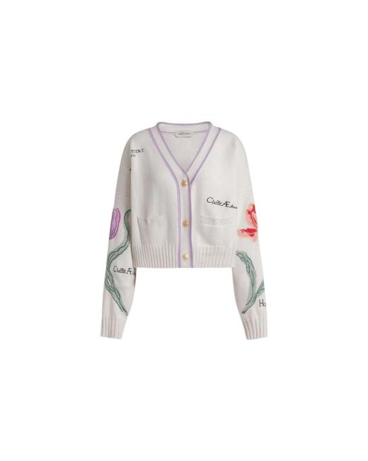 Alberta Ferretti White Cardigans