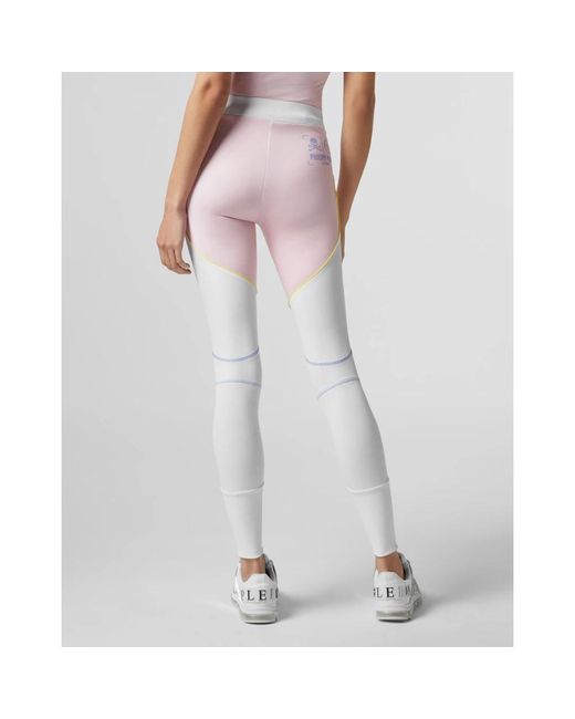 Philipp Plein Broeken ,Veelkleurig ,Sport Leggings in het Pink