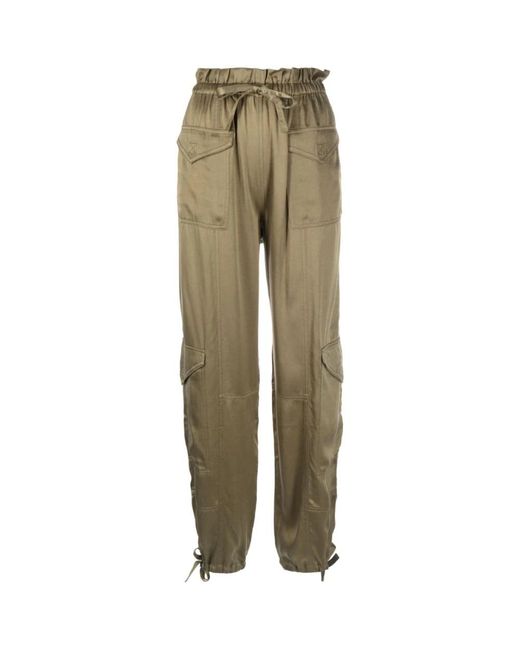 Ganni Green Tapered Trousers