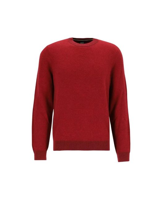 HUGO Red Round-Neck Knitwear for men