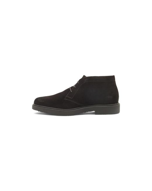 Geox Black Lace-Up Boots for men