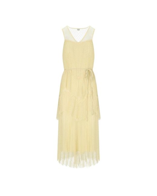 Twinset Midi Dresses in het Yellow