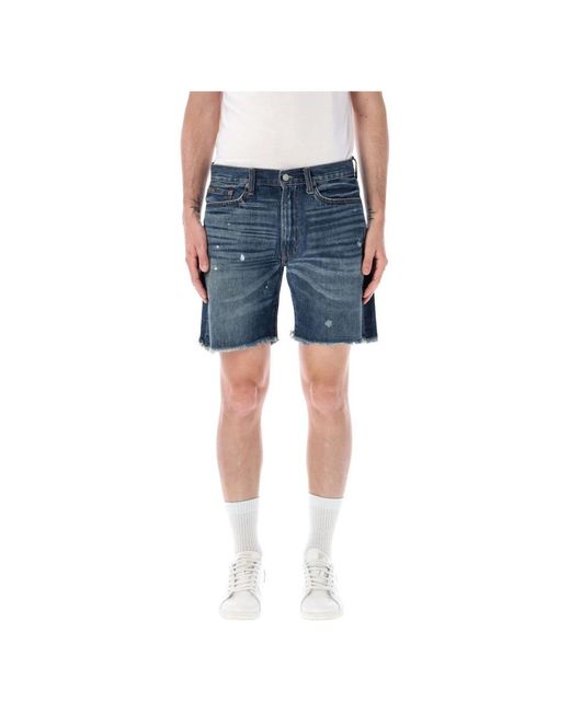 Ralph Lauren Blue Denim Shorts for men