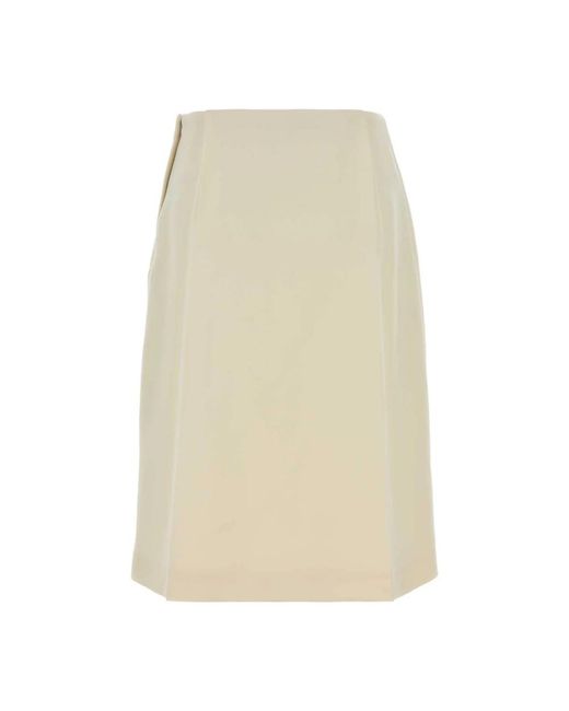 Jil Sander Natural Midi Skirts