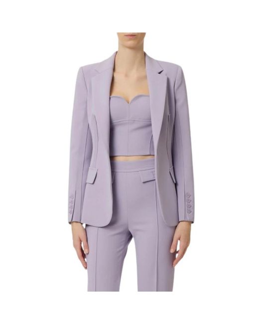 Elisabetta Franchi Purple Blazers