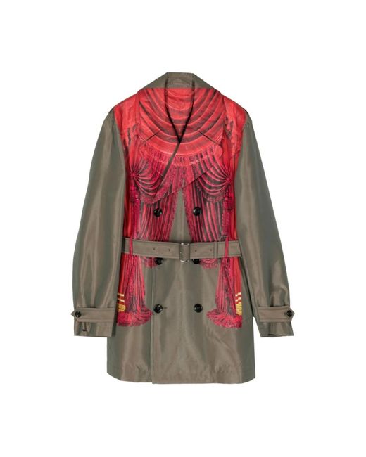 Coats > belted coats Comme des Garçons en coloris Red