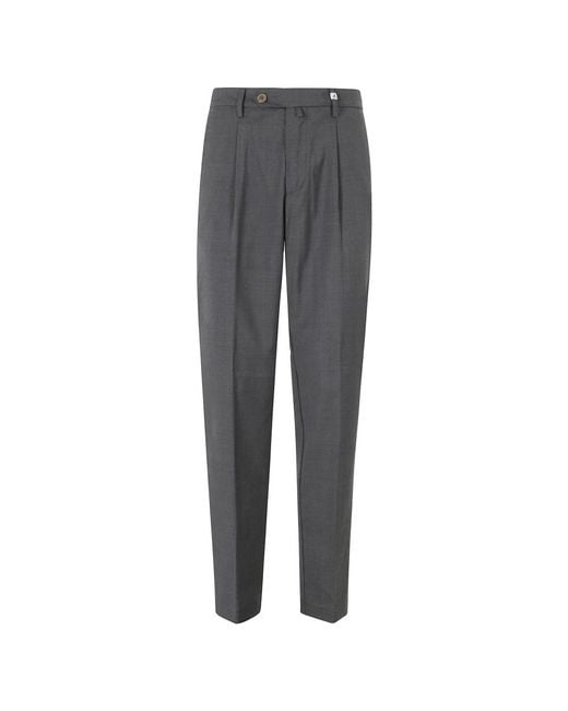Myths Gray Slim-Fit Trousers for men