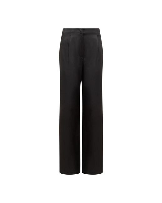 MSGM Broeken ,Zwart ,Lange Palazzo Broek in het Black