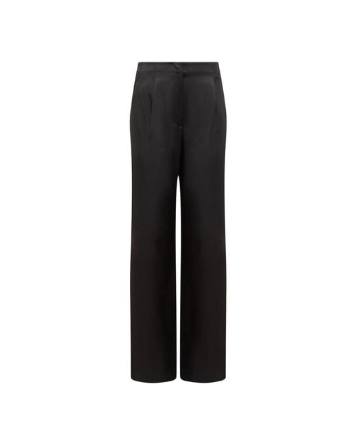 MSGM Black Straight Trousers