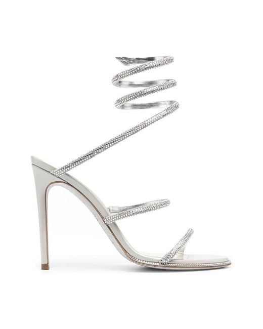 High Heel Sandals di Rene Caovilla in White