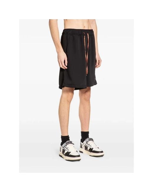 Amiri Varsity Logo Drawstring Shorts in het Black voor heren