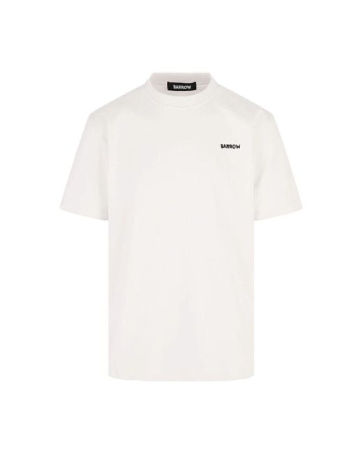 Barrow Teddybär Grafik T-Shirt in White für Herren