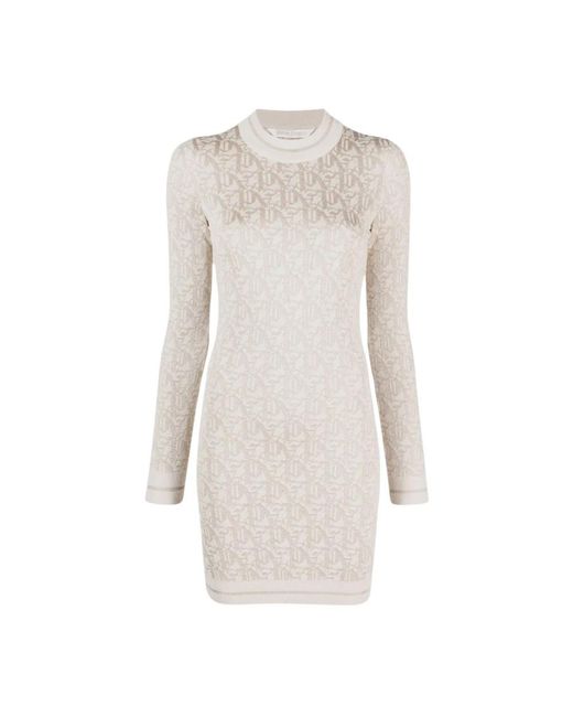 Palm Angels White Knitted Dresses
