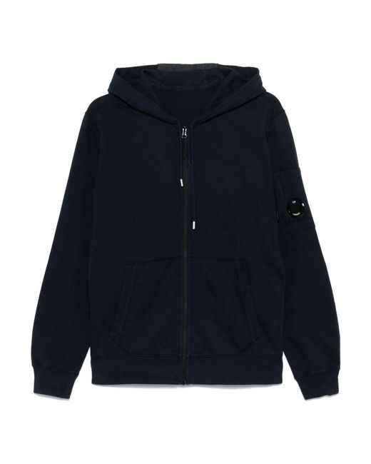 C P Company Blue Zip-Throughs for men
