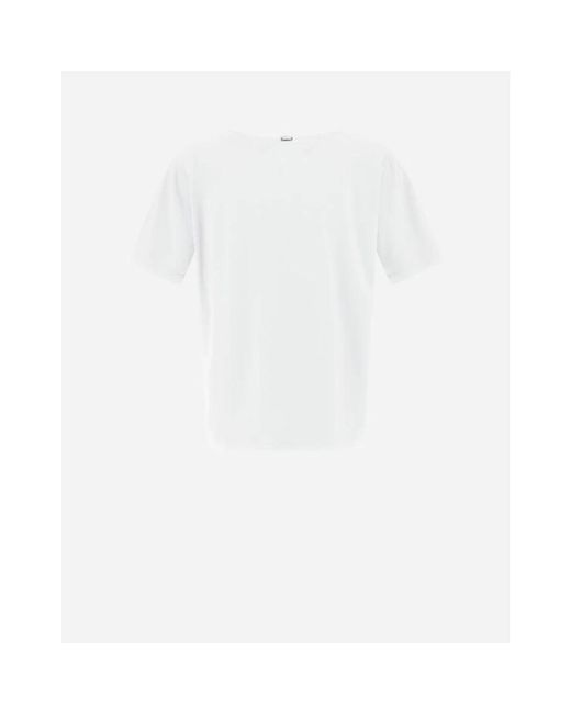 Herno Weiße baumwoll t-shirt kurzarm in White für Herren