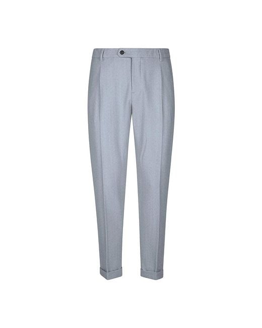 Eleventy Blue Suit Trousers for men