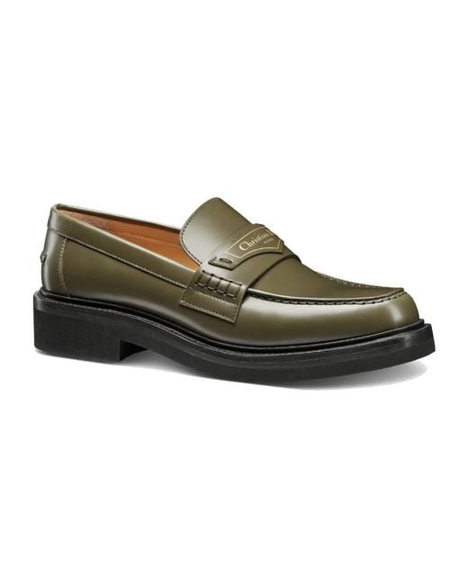 Dior Green Loafers