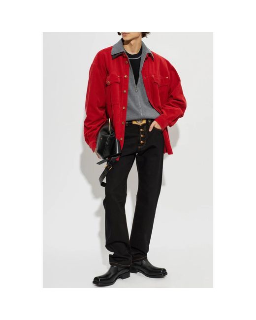 Cardigans di Versace in Gray da Uomo