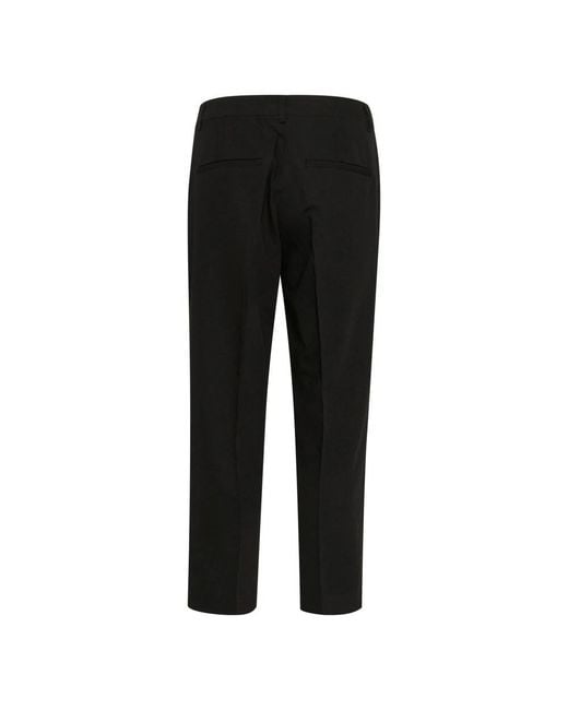 Kaffe Black Cropped Trousers