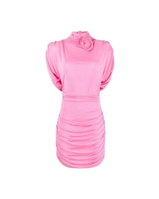 Magda Butrym Pink Rosa Aw23 Kurzes Tageskleid