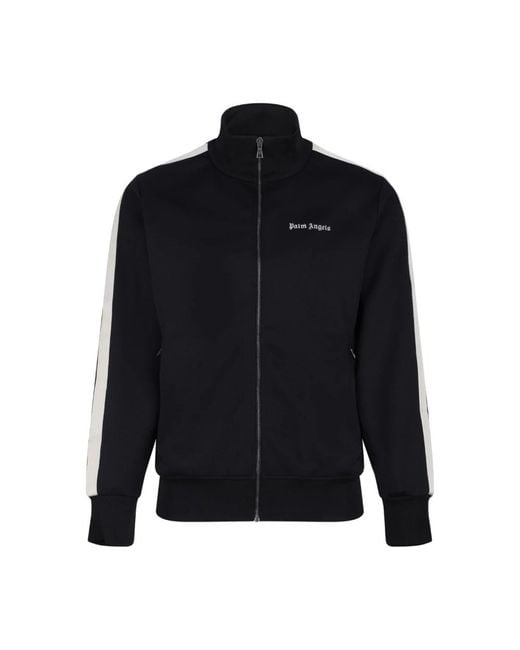 Palm Angels Black Zip-Throughs for men