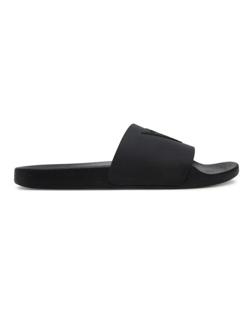 Sliders di Guess in Black da Uomo