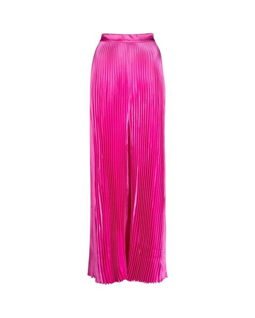 Pantalones fucsia plisados L'idée de color Pink