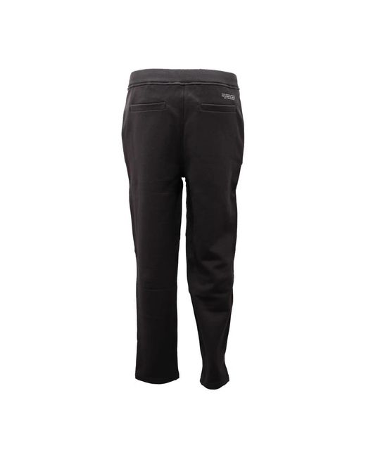 Paolo Pecora Broeken ,Grijs ,Grijze Fleece Binnenkant Joggingbroek in het Black voor heren