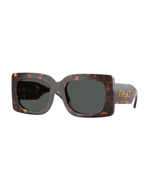 Versace Accessoires ,Bruin ,Zonnebril in het Black