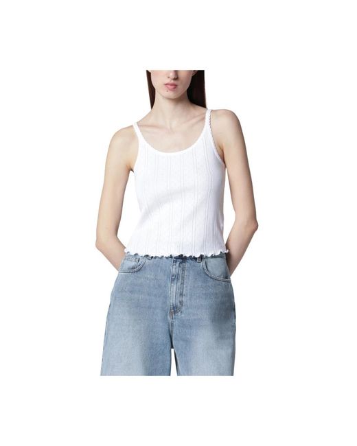 Rohe Blue Sleeveless Tops