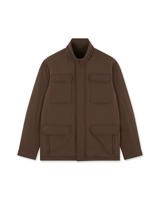 Paul & Shark Luxe Typhoon Platinum Field Jacket in het Brown voor heren