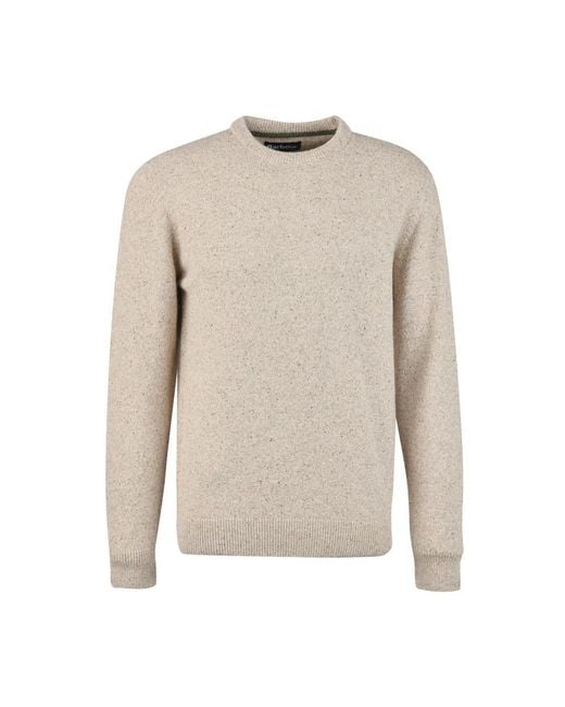 Barbour Natural Round-Neck Knitwear for men