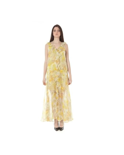 John Galliano Maxi Dresses in het Metallic