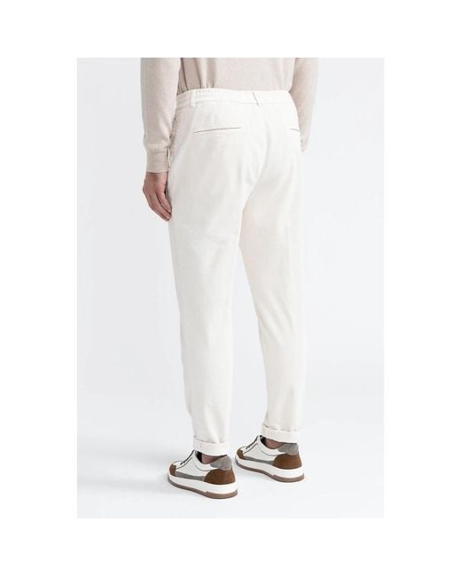 Peserico White Chinos for men