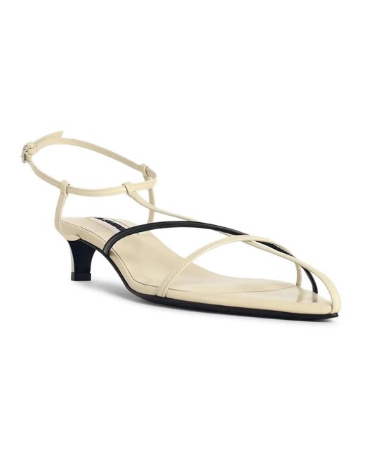 Jil Sander Metallic High Heel Sandals