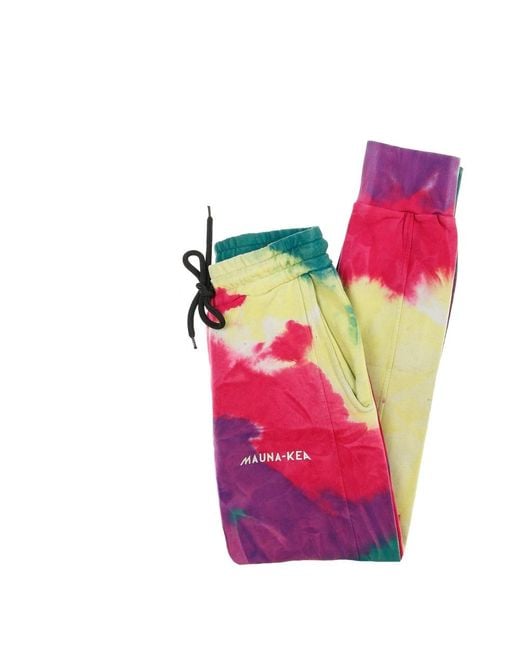 Mauna Kea Broeken ,Veelkleurig ,Katoen Lichtgewicht Jogger Trainingsbroek in het Pink voor heren