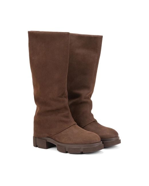 COPENHAGEN Brown High Boots