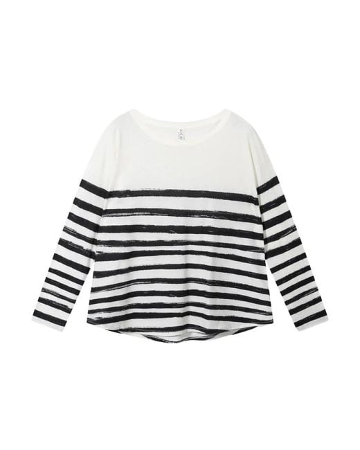 Long Sleeve Tops 10Days en coloris Black