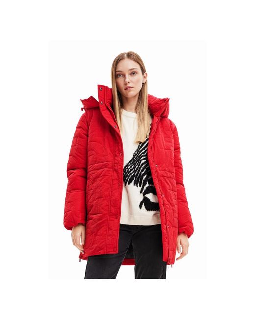 Desigual Red Down Jackets