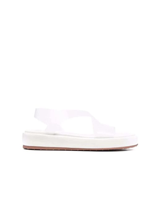 Gianvito Rossi White Flat Sandals