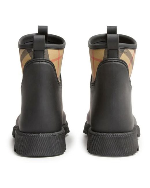 Burberry Black Rain Boots for men