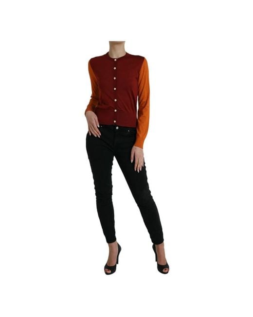Dolce & Gabbana Truien & Vesten ,Veelkleurig ,Cardigans in het Red